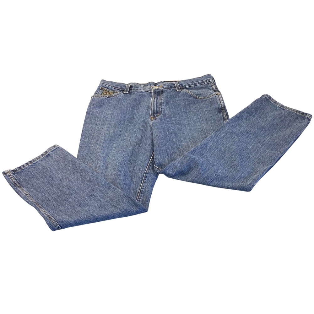 Cinch Mens Blue‎ Denim Jeans Straight Leg Medium Wash Size 35x32